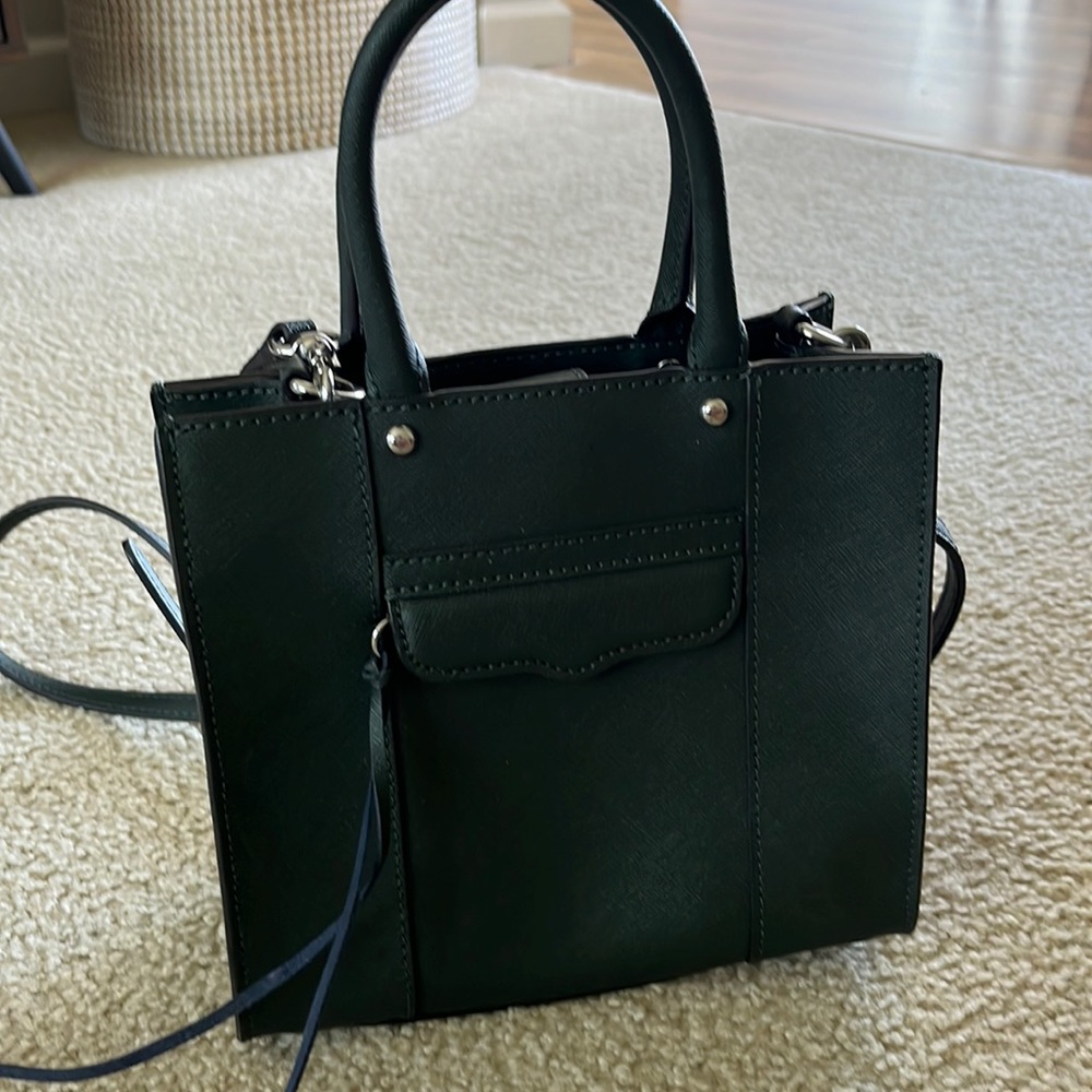 Rebecca Minkoff forest green leather mini crossbody
